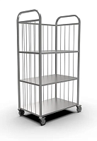 Тележка для белья КОБОР ТБ/3-85/55 3-х уровневая