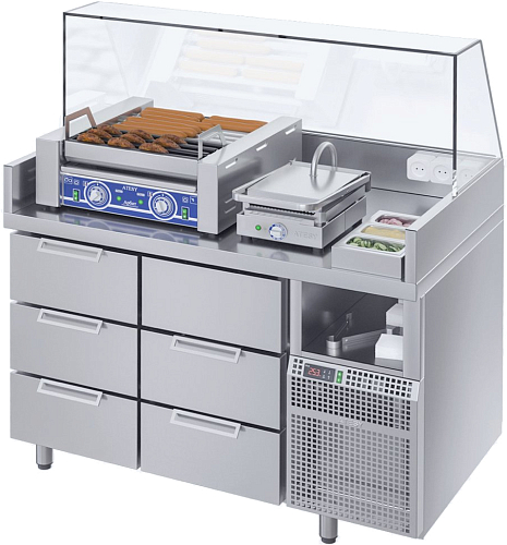 Станция для бургеров и хот-догов Atesy Бавария БХС -1235.700-02