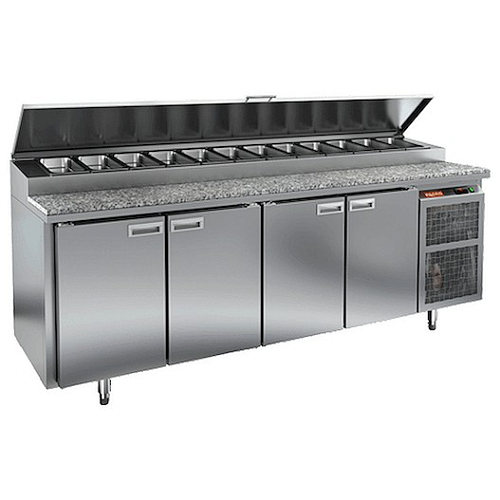 Стол охлаждаемый для пиццы с каменной столешницей HICOLD PZ2-1111GN