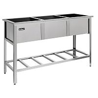 Ванна моечная трехсекционная сварная Кобор ВМС/3-175/63/430