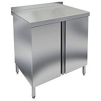 Стол закрытый с распашными дверцами с бортом HICOLD НСЗ-10/7Б