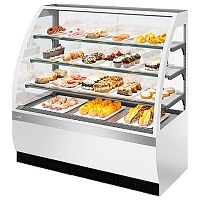 Витрина кондитерская Chilz VETE 90 белый глянец/шлифованная нержавейка