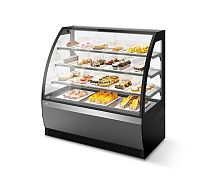 Витрина кондитерская Chilz VETE 90 серый матовый/шлифованная нержавейка