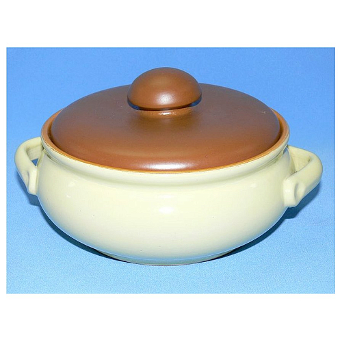 Горшок для тушения/запекания 1 л с кр. желто-коричневый /2/