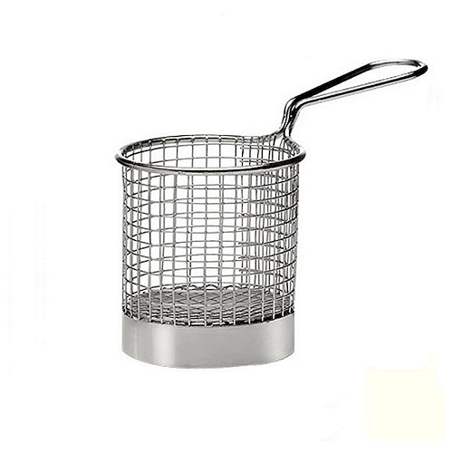 Корзинка для картофеля фри круг. 9*9,5 см. нерж. MGSteel /1/72/