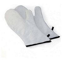 Рукавицы термостойкие с 1-м выделен. пальцем, кожа (1 пара) /1/