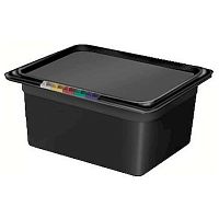 Гастроемкость 1/2 h=150 п/п черная Рс /1/8/