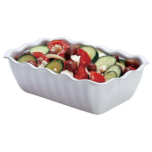 Салатник 2 л. 175*260*80 мм прямоугольный белый,поликарбонат Cambro /1/