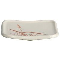 Тарелка квадратная 12*10 см. "Осенняя трава"