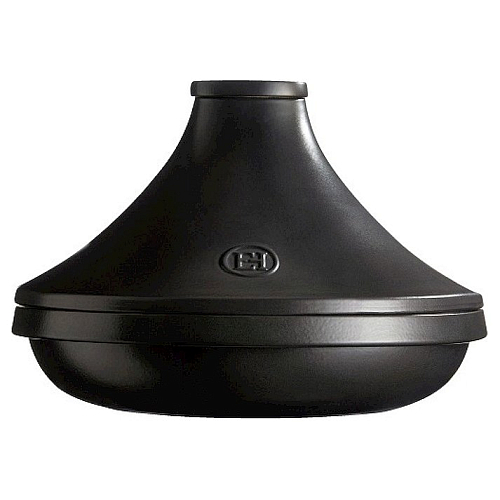 Тажин 2,0 л. d=245 мм. h=196 мм. с крышкой (индукция) графитовый керам Emile Henry /1/