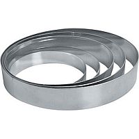 Форма кондитерская "Круг" d= 8 см. h=4 см. нерж. MGSteel /1/12/96/