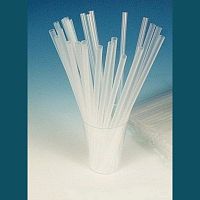 Трубочки коктейльные 0,3*24 см. 1000 шт/уп. прямые прозрачные ТОНКИЕ /1/20/