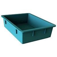 Ящик 532*400*141 мм. сырк-твор. прямой сплошной синий /1/50/