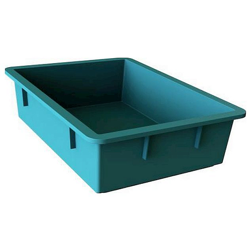 Ящик 532*400*141 мм. сырк-твор. прямой сплошной синий /1/50/