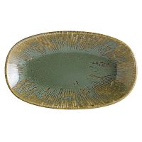 Блюдо овальное 240*140 мм. Снэл Зеленый чай, форма Гурмэ /1/12/