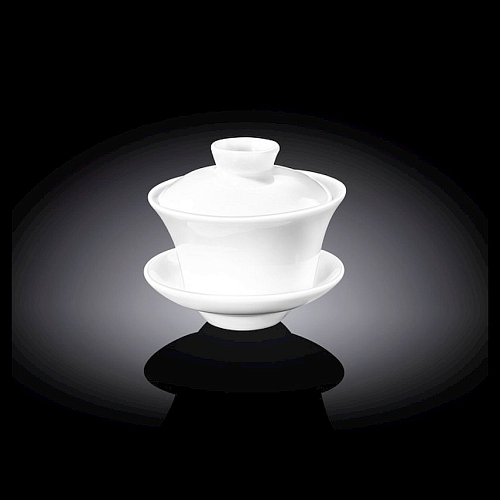 Кружка 240 мл. d=100 мм. h=60 мм. для заваривания чая, без ручки, с крышкой и блюдцем Wilmax /2/24/