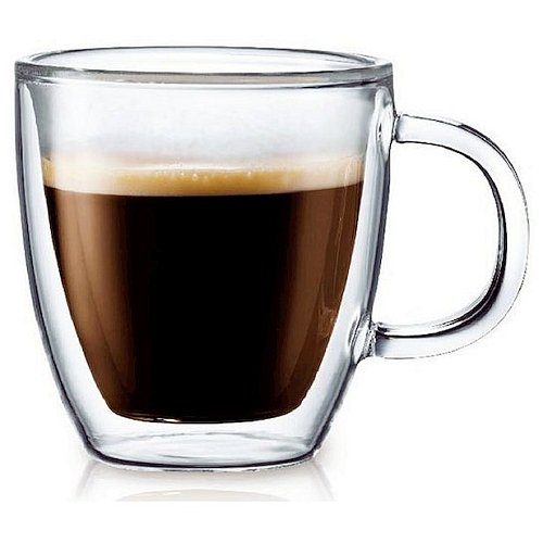 Кружка 350 мл. d=90, h=105 мм с двойными стенками Thermo Glass /1/48/