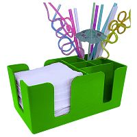 Подставка барная для салфеток и украшений ярко-зеленая MG /1/24/