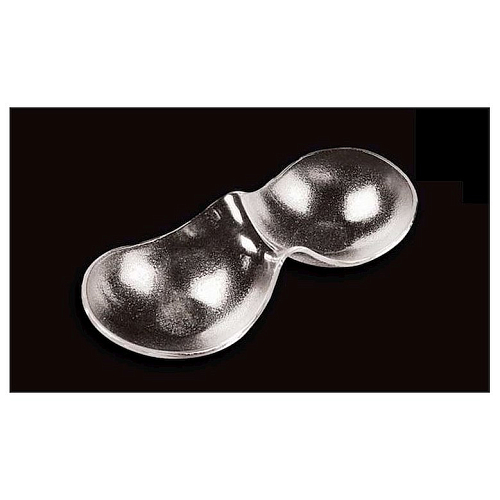 Менажница 2-х секц. 250*110 мм. прозрачное стекло 3D /6/