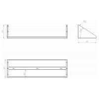 Полка настенная Assum ПН-П-5/3 (500х300х220)