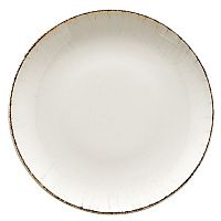 Тарелка d=200 мм. глубокая 500 мл. h=40 мм. Ретро коричневый край, форма Гурмэ /1/12/