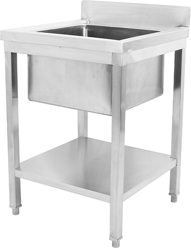 Ванна моечная с бортом VIATTO VA-STD150A 600х700х850 мм нерж.