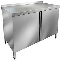 Стол закрытый с распашными дверцами с бортом HICOLD НСЗ-12/7Б