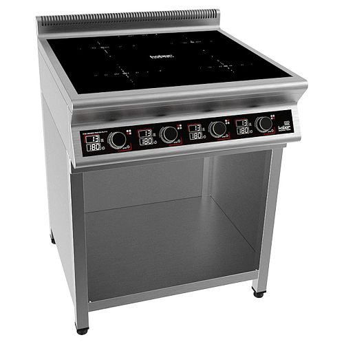 Плита индукционная на полузакрытой подставке 4 конфорки Кобор I9-4S1