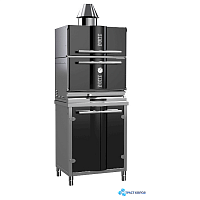 Гриль-печь на углях KOPA 300SC с тепловым шкафом на подставке
