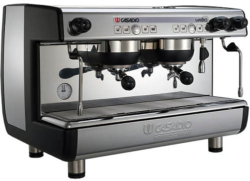 Кофемашина Casadio Undici A/2, автоматическая, 2 высокие группы, черная