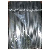 Трубочки коктейльные 0,5*21 см. 250 шт/уп. черные с гофрой MONO /1/48/