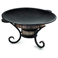 Набор для подачи Саджа сковорода d=40 см. чугун + подставка h=17 см. Шелковый Путь /1/