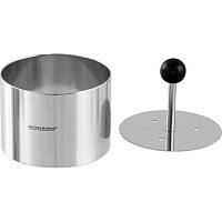 Форма кондитерская "Круг" d= 6,5 см. h=4,5 см. с прессом, нерж. FM /1/