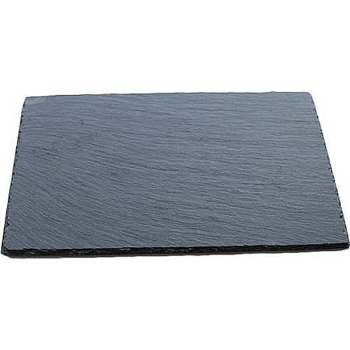 Блюдо для подачи прямоуг. 25*35 см. h=0,5 см. черное, сланец MG /1/