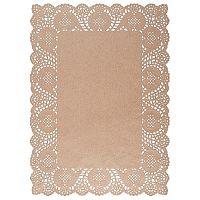 Подкладка кружевная бум. 25*37 см. 100 шт/уп Крафт /1/16/