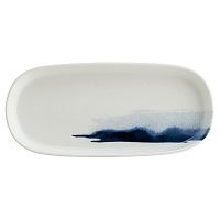 Блюдо овальное 210*100 мм. Блю Вэйв, форма Хюгге /1/12/1116/