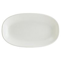 Блюдо овальное 290*170 мм. Белый, форма Луп узкая полоска /1/6/