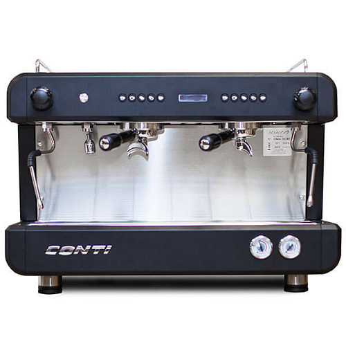 Кофемашина CONTI CС200 С Дисплеем 2 Группы Черный
