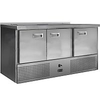 Стол холодильный саладетта Финист СХСнс-700-3 (1485х700х850) (8GN1/6 с крышкой) борт 45мм