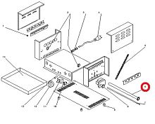 Ролик в сборе с шестерней B01005 для гриля электр. т.м. Roller Grill, серии RG