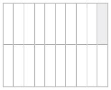 Решетка на 20 ячеек (50х200мм) для тестоделителей Vitella серии SQG