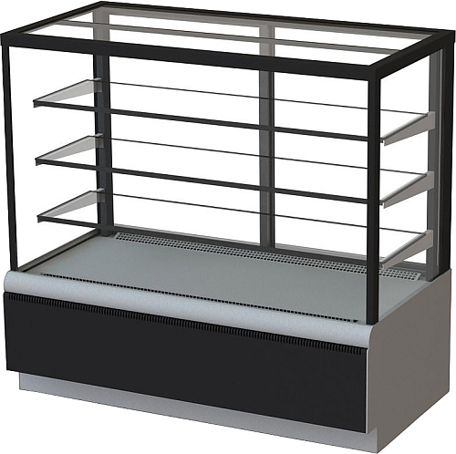 Витрина кондитерская Kayman K-ВК-1300 Люкс Квадро Серебро