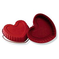 Форма силиконовая для заморозки и выпечки "Сердце" d=220*218 h=30 мм. /1/