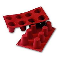 Форма силиконовая для заморозки и выпечки "Бол. кулич" 8 порц. d=55 h=60 мм. /1/