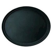 Поднос прорез. овал. 73,5*60см черный MG /1/6/