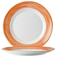 Тарелка d=254 мм. оранж. край Браш /6/