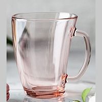 Кружка 320 мл. d=90 мм. h=110 мм. розовая Шейп /6/912/