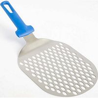 Лопатка для пиццы овальная перфорир. 17,5*21 см. нерж. ручка пластик Gimetal /1/4/