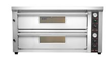 Печь для пиццы электрическая 2-камерная с подом 69.2*133 см Kocateq EPC2/130x70TT