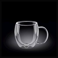 Кружка 300 мл. d=75 мм. h=100 мм. с двойными стенками Термостекло Wilmax /1/60/